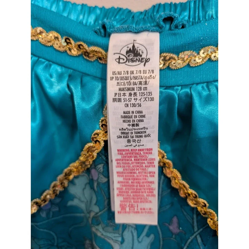 Disney Aladdin Jasmine Costume Pants Parachute Medium 7/8 Halloween Parks Gypsy - Picture 3 of 11